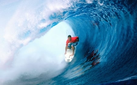 surfs up - ocean, surf, wave, man