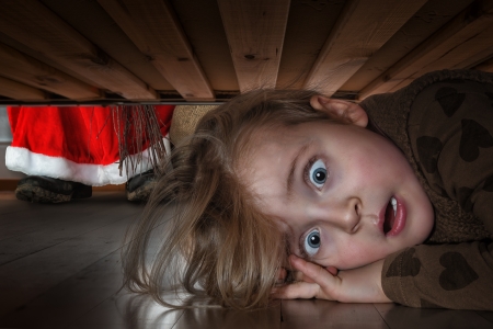 Annual guilty conscinece - annual guilty conscinece, john wilhelm, creative, copil, child, christmas, santa, craciun, funny, situation