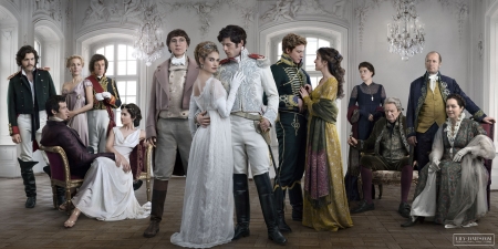 War & Peace (2016) - woman, james norton, actress, people, movie, girl, lily james, tv series, paul dano, man, actor, war and peace