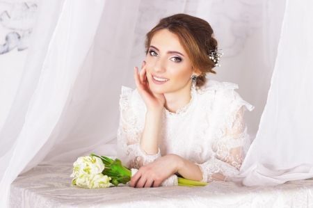 Smiling Bride - beauty, model, photography, soft