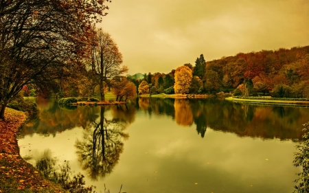 Splendor our planet - lake, nature, tree, autumn