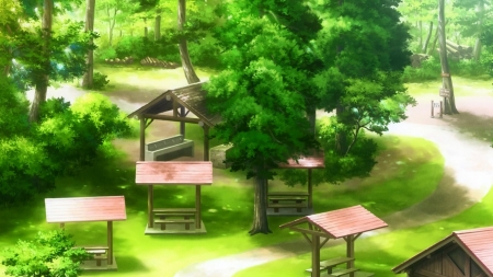 Nice park  Anime background by DEZTINIE on DeviantArt