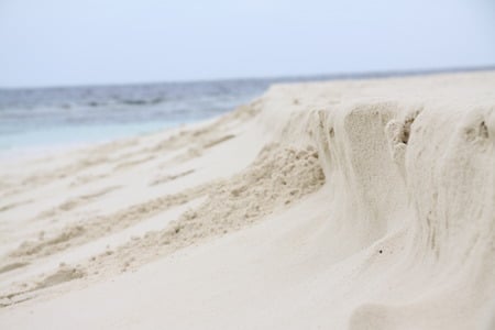 Sand on the Beach - fine, sand, beach, sea, ocean