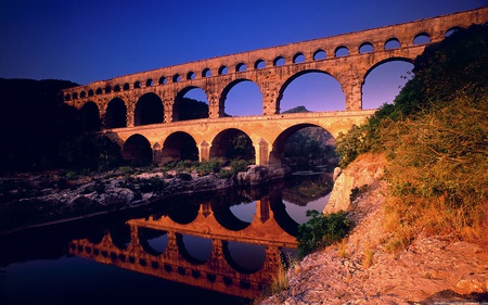 Old Bridge - nature, ancient, river, architecture, bridge, creek