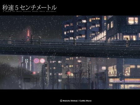 bridge - 5 centimeters per second, anime, wallpaper, other