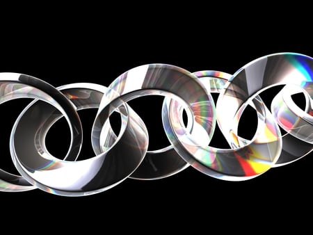 Mobius Chain - 3d, abstract