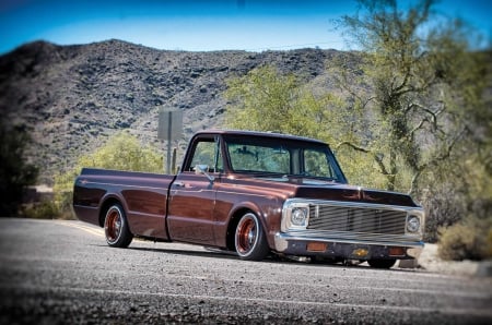 1971-Chevrolet-C10 - low, bowtie, classic, truck