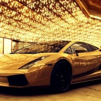 golden lamborghini gallardo