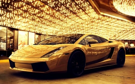 golden lamborghini gallardo