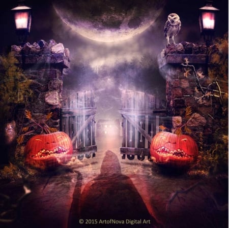 Something is evil coming your way - abstract, halloween, fantasy, evil