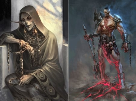 dark ages - abstract, fantasy, dark ages, art