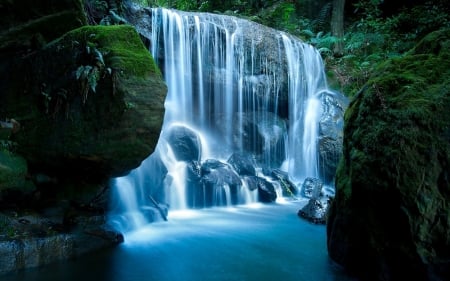 Waterfall - photograph, panorama, river, landscapes, nature