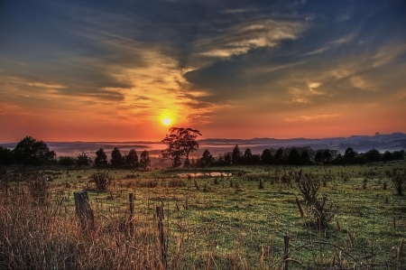 Sunset - beautiful, nature, sunset, clouds