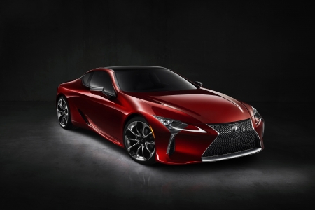 lexus lc 500 - red, lexus, sports, coupe