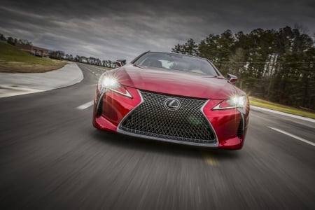 lexus lc 500 - sports, lexus, coupe, red