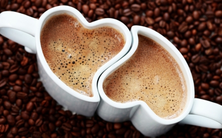 coffee love - love, cup, beans, coffee