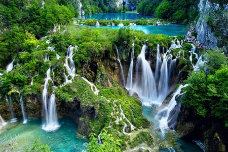 Amazing Waterfalls - beautiful, waterfall, trees, water