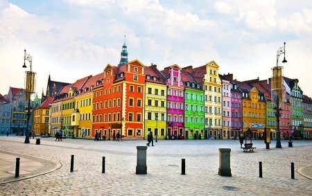 Poland, Wroclaw - colores, bulding, poland, beautiful