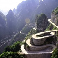 Tianmen Mountain Road, China