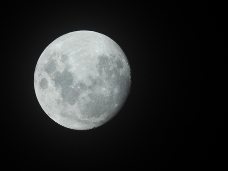 Full Aussie Moon - Nikon CoolPix P900, space, moon, universe, Australia, full moon, dark