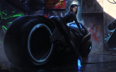 Futuristic Cycle - fantasy, illustration, graphics, cyles, digital art