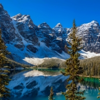 Landscape with mountain and lake