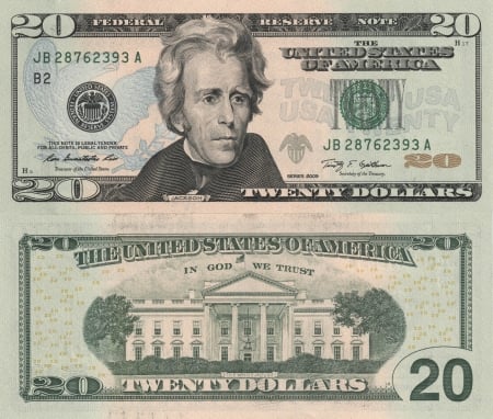 Twenty Dollars (4K) - dollar, twenty dollar, currency, 4k, us, usa