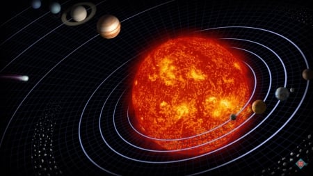 Solar System - solar system, space, stars, sun