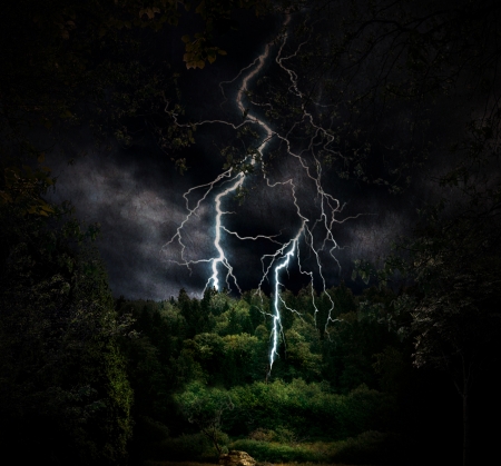 Storm - nature, art, black, storm, ghotic