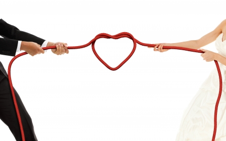 Love - marriage, heart, love, man, white, hand, red, valentine, woman