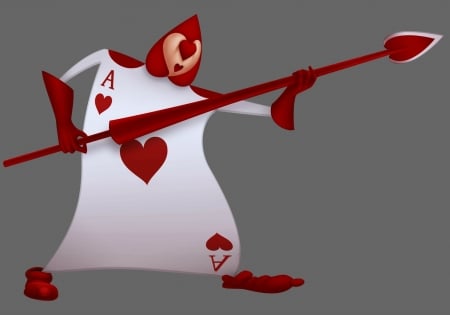 Ace of Hearts - square enix, red, alice, anime, manga, white, card, as, disney