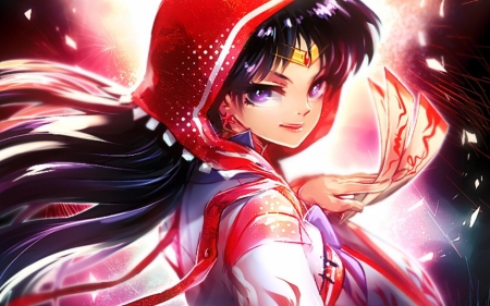 Sailor Mars - sailor moon, manga, anime, red, girl, sailor mard