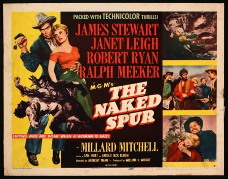 Classic Movies - The Naked Spur (1953) - Millard Mitchell, Ralph Meeker, James Stewart, Robert Ryan, Classic Movies, Westerns, Janet Leigh, The Naked Spur