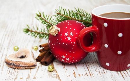 Coffee - christmas, coffee, ball, xmas, merry christmas, coffee time, cup