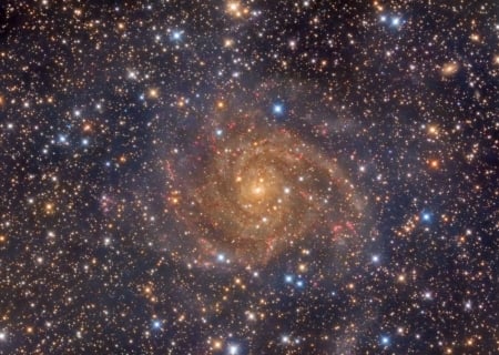 Hidden Galaxy IC 342 - fun, stars, galaxy, cool, space