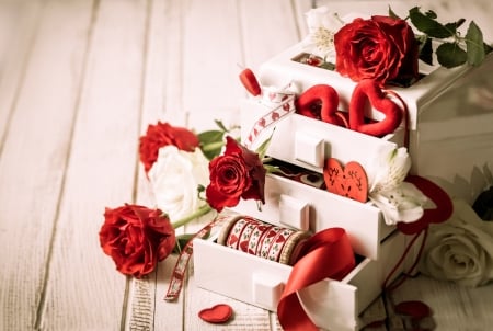 rose and love - rose, gift, love, romantic