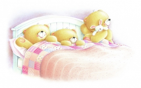 Good Night! - cute, good night, teddy bear, card, pink, toy