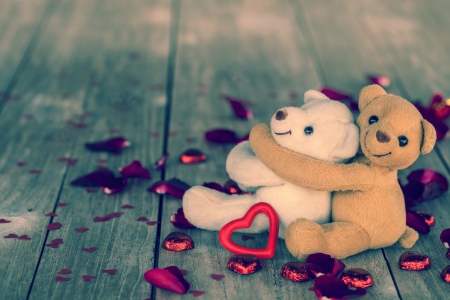 Love - with love, love, toys, teddy bears, heart, valentines day