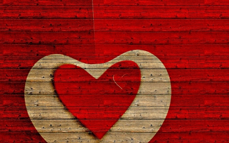 Happy Valentine's Day! - heart, red, valentine, card, texture