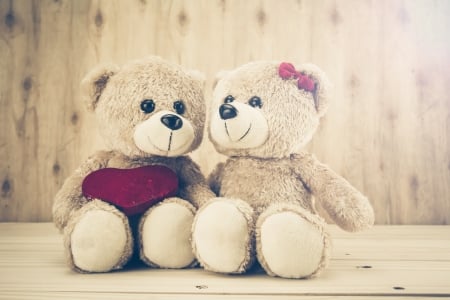 ღ - heart, teddy bears, valentines day, toys, with love, love