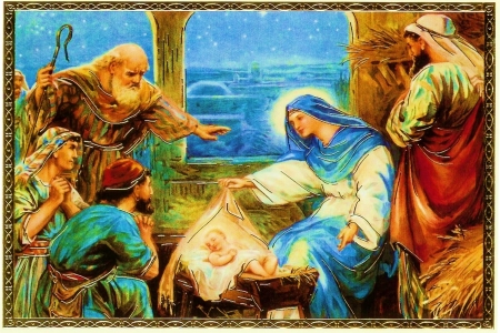 Adoration of the wisemen - christ, jesus, nativity, mary, bible, wiseman, virgin