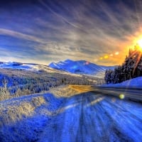 winter roads of alaska