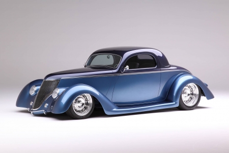 1936 Ford Coupe - Ford, Hotrod, Blue, Classic