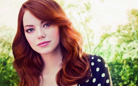 emma stone - woman, emma, stone, redhead