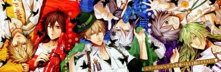 AMNESIA - anime, butterflies, Toma, AMNESIA, Orion, Ikki, Shin, Kent, Ukyo