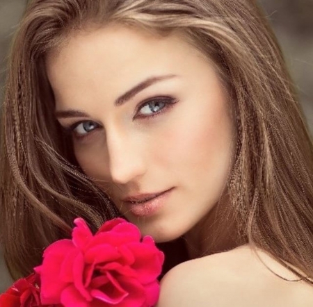 ღ❤ღ - Woman, Beauty, Girl, Model, Beaut, rose, Lovely