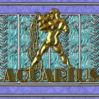 Art Deco Aquarius Wallpaper