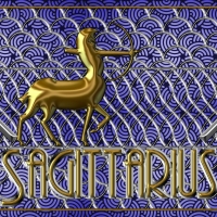 Art Deco Sagittarius Zodiac Wallpaper