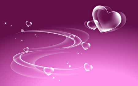 Love is in the air - card, valentine, heart, bubbles, love, luminos