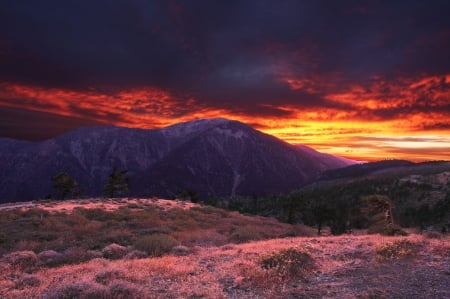 Sunset on the Mountains